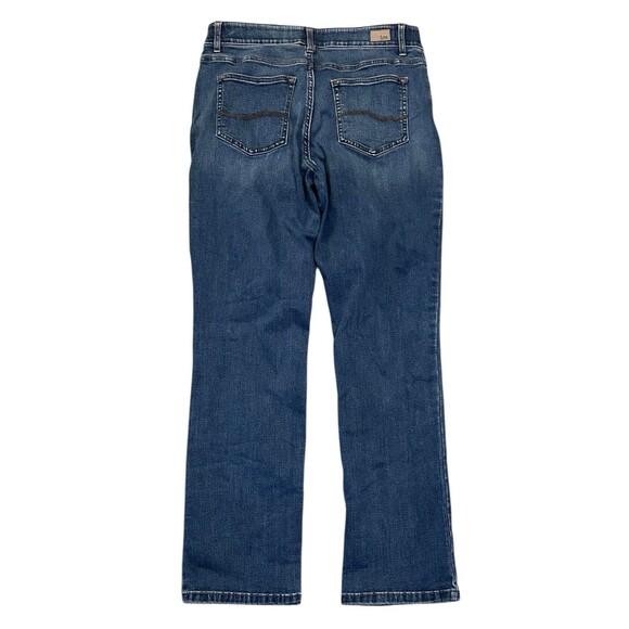Lee Jeans Women 10M Straight Leg Ultra Lux Comfort Flex Motion Waistband Floral - Picture 5 of 5